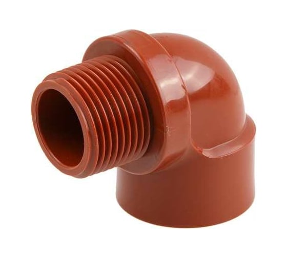 Изображение товара Угольник ПП AV Engineering 1/2" с внутренней-наружной резьбой, коричневый AVE159018