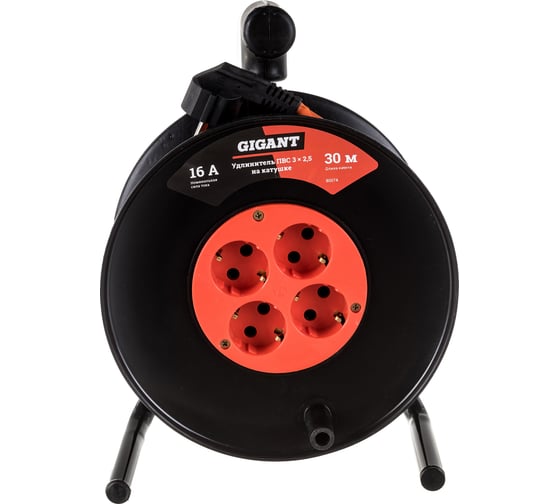 Изображение товара Удлинитель Gigant ПВС 3x2,5 30м на катушке 80074