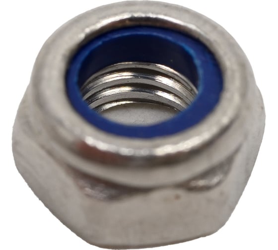 Изображение товара Гайка с контрящим кольцом КРЕП-КОМП DIN 985, нержавейка А2, м5, 100 шт. гсн5мф