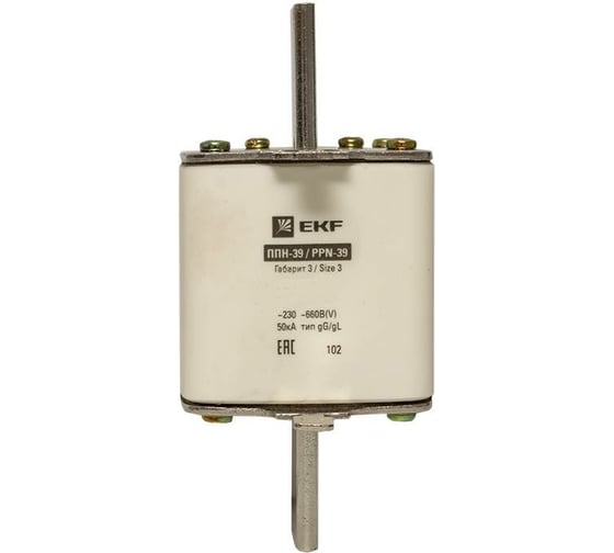 Изображение товара Плавкая вставка EKF ППН-39 630/500А габарит 3 fus-39/630/500
