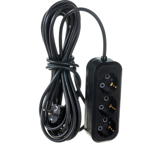 Изображение товара Бытовой удлинитель Gigant с заземлением ПВС 3x0,75 3 гнезда 7м 80085