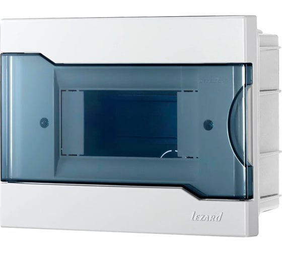 Изображение товара Бокс с прозрачной крышкой Lezard NEW ЩРВ-П-6 для внутренней установки 6-и модульных устройств 730-1000-006 NEW
