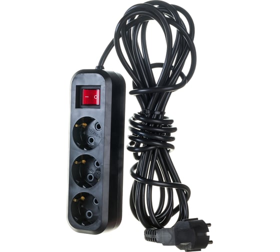 Изображение товара Бытовой удлинитель Gigant с заземлением ПВС 3x0,75 3 гнезда 5м 80091