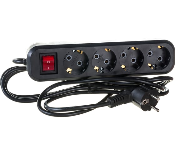 Изображение товара Бытовой удлинитель Gigant с заземлением ПВС 3x0,75 4 гнезда 3м 80093