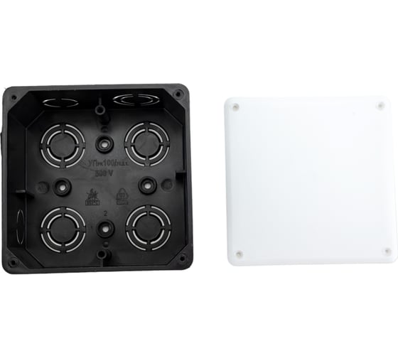 Изображение товара Распаечная коробка Navigator 93 763 nss-db-sw-100-100-50-bl скрытого монтажа с крышкой 93763