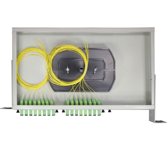 Изображение товара Оптический стоечный кросс Retic на 16 портов SC APC в сборе CROSSO-16SC-A