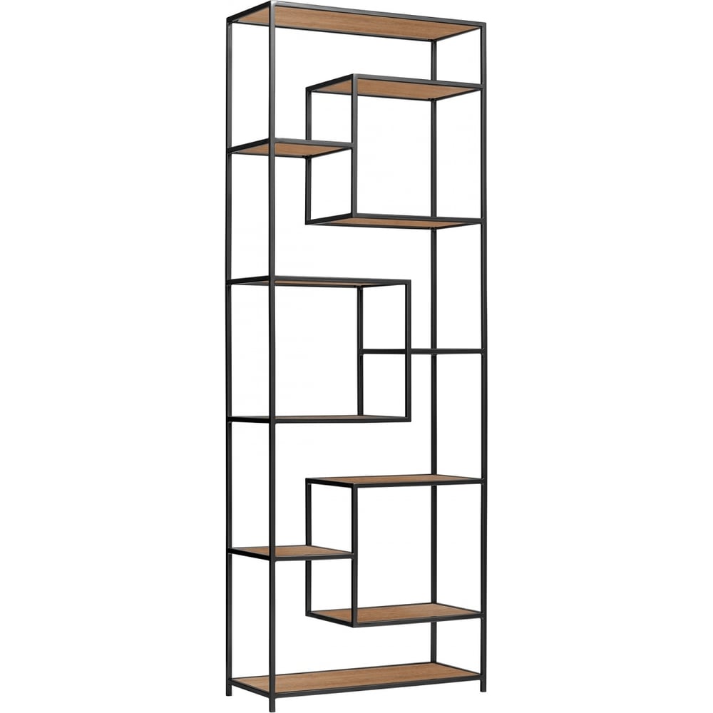 Изображение товара Стеллаж GreenWeen OLIVIA черный из ЛДСП и стали 1950x700x300 мм