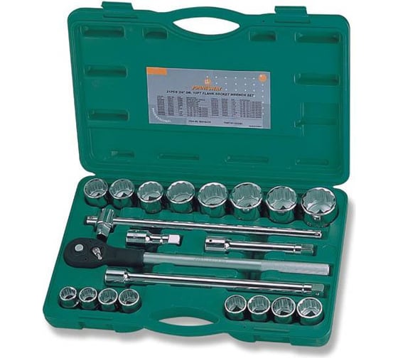 Изображение товара Набор торцевых головок дюймовых (3/4"DR; 7/8"-2"; 22 предмета) Jonnesway S04H6622S (S04H6422S) 48502