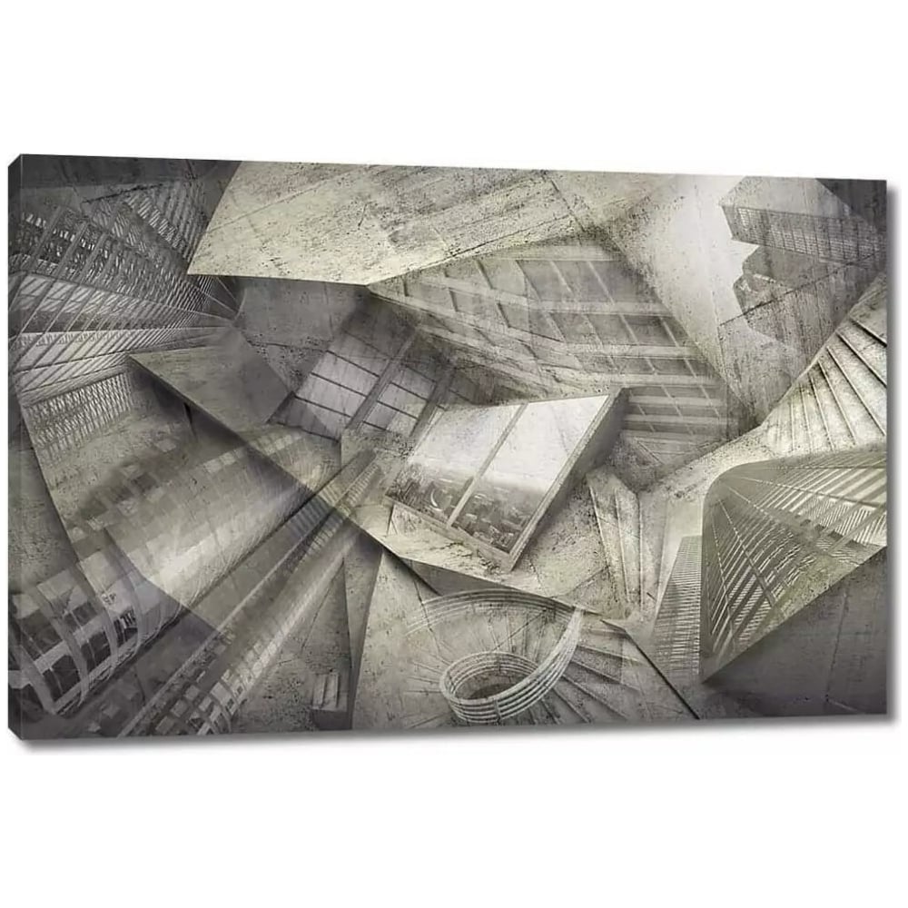 Изображение товара Картина Коллаж с отражениями небоскребов 115х77 см от Первое ателье