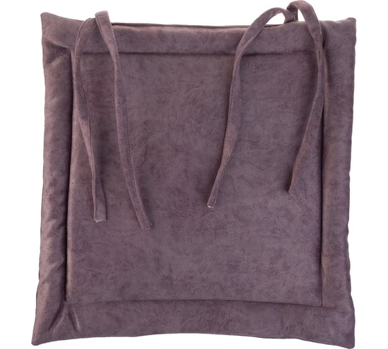 Изображение товара Подушка на стул SKYWAY 40x40 см, с завязками, велюр, лиловая 108 S10302006