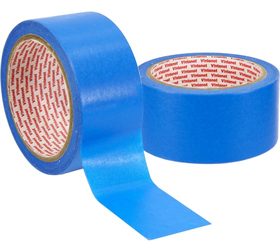 Изображение товара Малярная лента на основе рисовой бумаги Washi для четкого края Vintanet WM111, синяя, 48мм х 25м WM1114825