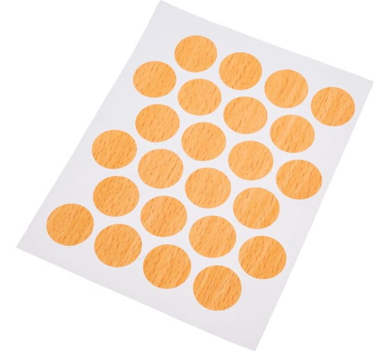 Изображение товара Самоклеющаяся заглушка Локри D-20 мм, бук, 24 шт. 106762