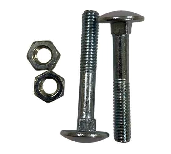 Изображение товара Мебельный оцинкованный болт с гайкой Локри DIN 603 М8x50, 4 шт. 80111