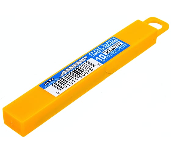 Изображение товара Сегментированное лезвие OLFA 9 мм, 10 шт, в боксе, для графических работ OL-SAB-10