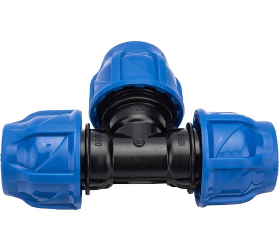 Изображение товара Компрессионный тройник TEBO ПНД 20x20x20 T-ПНД.Тр.0.20-20-20.CN