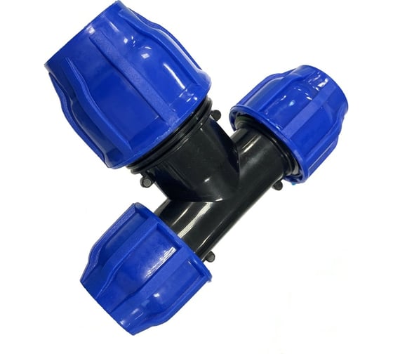 Изображение товара Компрессионный переходной тройник TEBO ПНД 25x32x25 9026