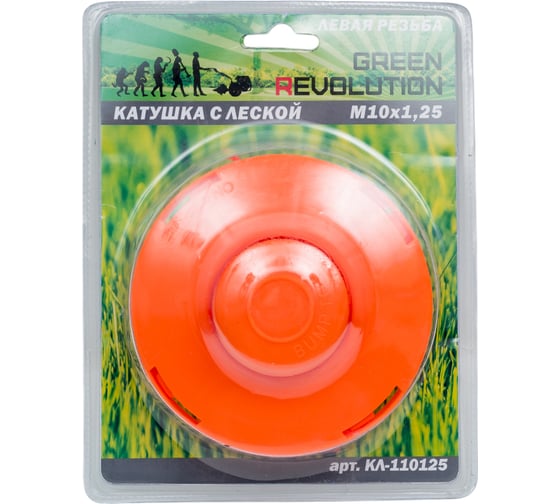 Изображение товара Головка триммерная М10x1.25, левая резьба GREEN REVOLUTION КЛ-110125