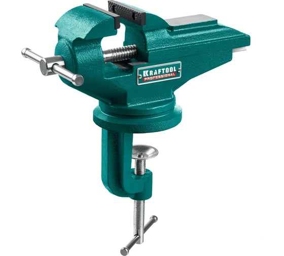 Изображение товара Стальные настольные тиски для точных работ KRAFTOOL Mini 65 мм 32713-75