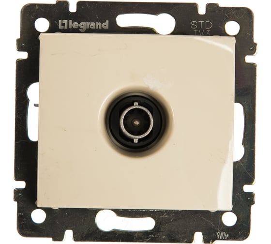Изображение товара Розетка Legrand TV (телевизионная) Legrand Valena проходная слоновая кость 695625