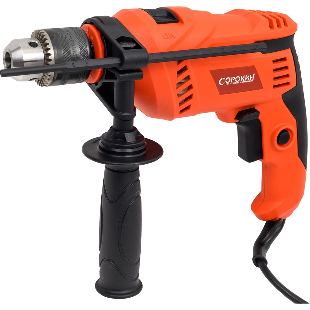 Изображение товара Электрическая ударная дрель Сорокин 29.5 мощность 500 Вт регулировка оборотов