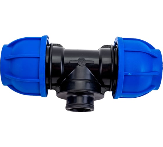 Изображение товара Тройник компрессионный вн. резьба TEBO ПНД 32x1/2" T-ПНД.Тр.4.32-12.CN