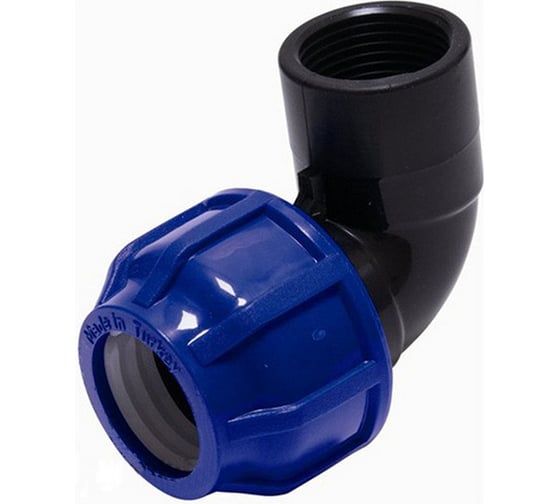 Изображение товара Отвод разъемный внутренняя резьба TR-TB ПНД 90х2.1/2" TEBO 8277