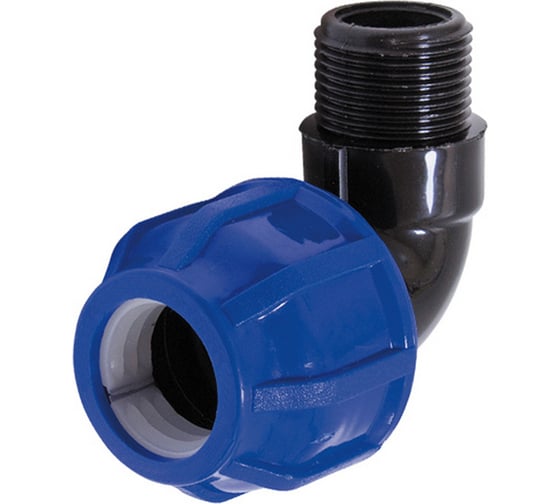 Изображение товара Отвод разъемный наружная резьба TR-TB ПНД 90х3" TEBO 8190