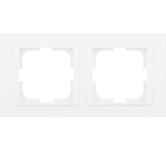 Изображение товара 2-местная рамка OVIVO MINA, белый, 401-010000-226