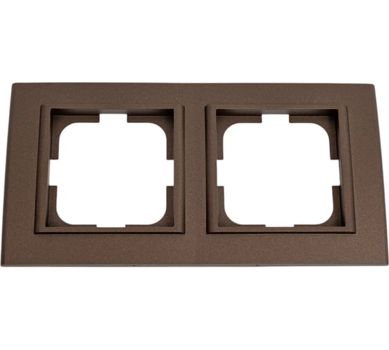 Изображение товара 2-местная рамка OVIVO MINA, мокка, 401-190000-226