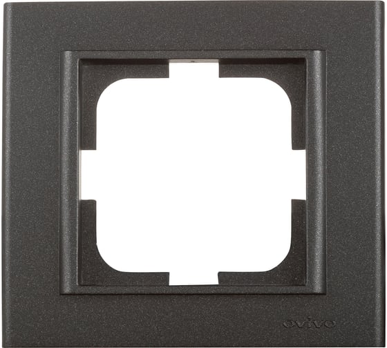 Изображение товара 1-местная рамка OVIVO MINA, черный металлик, 401-170000-096