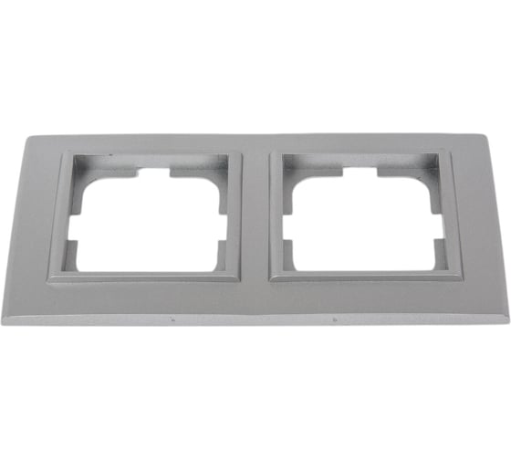 Изображение товара 2-местная рамка OVIVO MINA, серебро, 401-100000-226