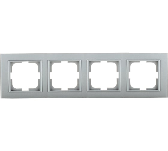 Изображение товара 4-местная рамка OVIVO MINA, серебро, 401-100000-228