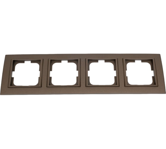 Изображение товара 4-местная рамка OVIVO MINA, мокка, 401-190000-228