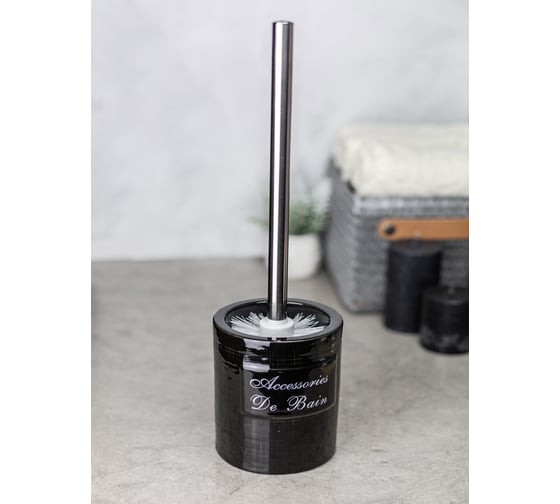 Изображение товара Туалетный ерш Bath Plus Bain noir 10,5x10,5x13 см W-CE0986A-TOH