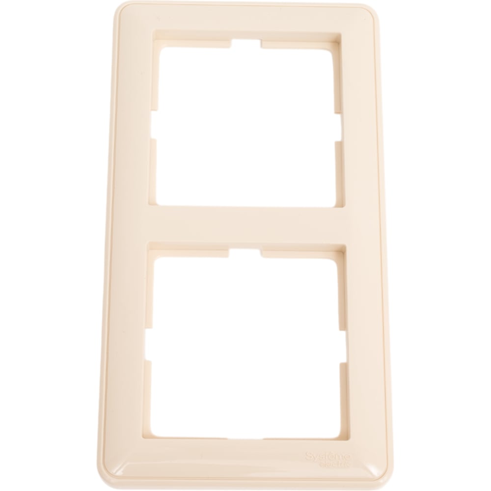 Изображение товара Двухместная рамка Systeme Electric WESSEN 59 слоновая кость 2 поста