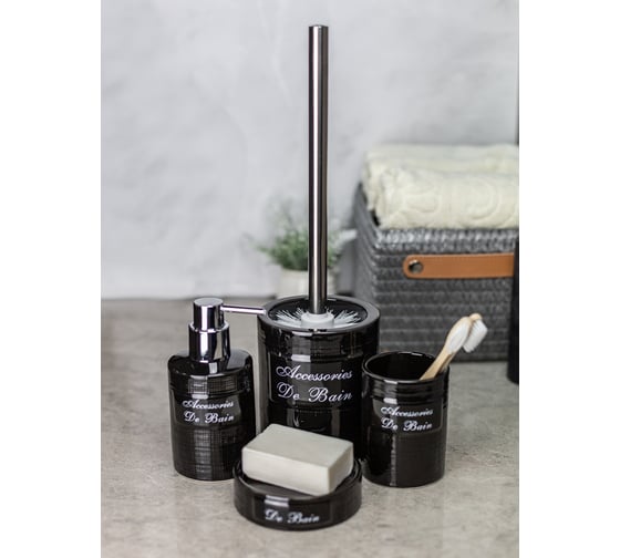 Изображение товара Настольный комплект для ванн Bath Plus Bain noir set4 W-CE0986A-SET4