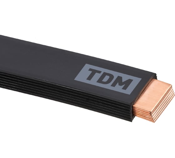 Изображение товара Шина TDM ELECTRIC медная гибкая изолированная ШМГ 6х(32x1), 2м, SQ0841-0006