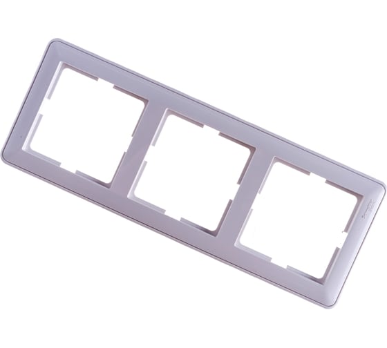 Изображение товара Трехместная рамка Systeme Electric, белая СП W59 SchE KD-3-18