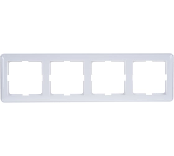 Изображение товара Четырехместная рамка, белая Systeme Electric СП W59 SchEКД-4-18 KD-4-18
