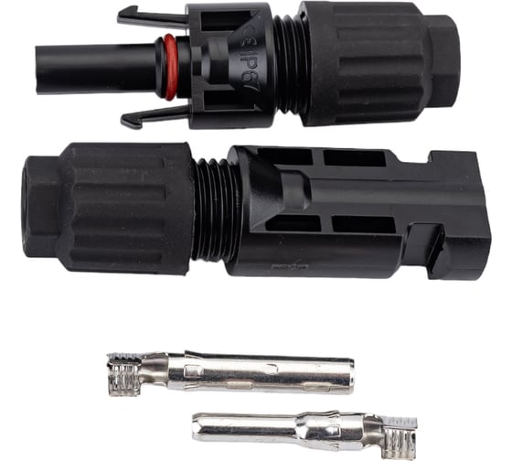 Изображение товара Комплект из двух коннекторов Delta Solar МС4 для подключения панели Коннектор MС4 AB