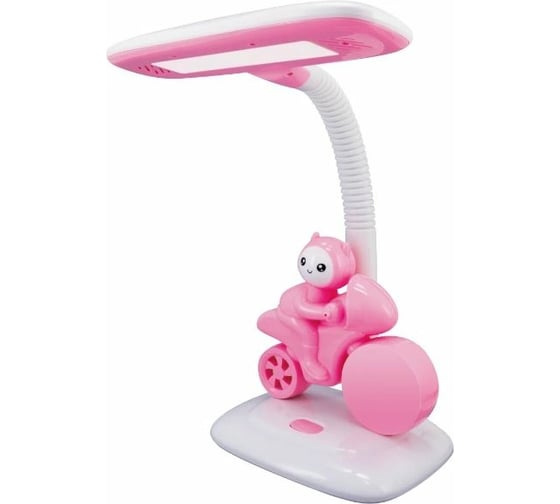 Изображение товара Настольный светильник Лючия 475 "Мотобайк" белый/розовый св/диод. 5W 4000K 4606400512448