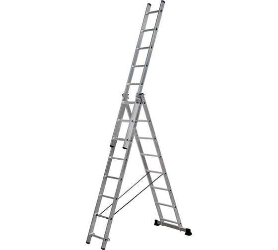 Изображение товара Алюминиевая трехсекционная лестница-стремянка SevenBerg 3x8 920308