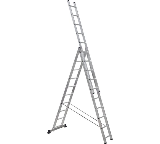 Изображение товара Алюминиевая трехсекционная лестница-стремянка SevenBerg 3x10 920310