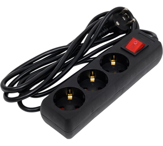 Изображение товара Удлинитель ЮПИТЕР 3 м черный JP8104-21