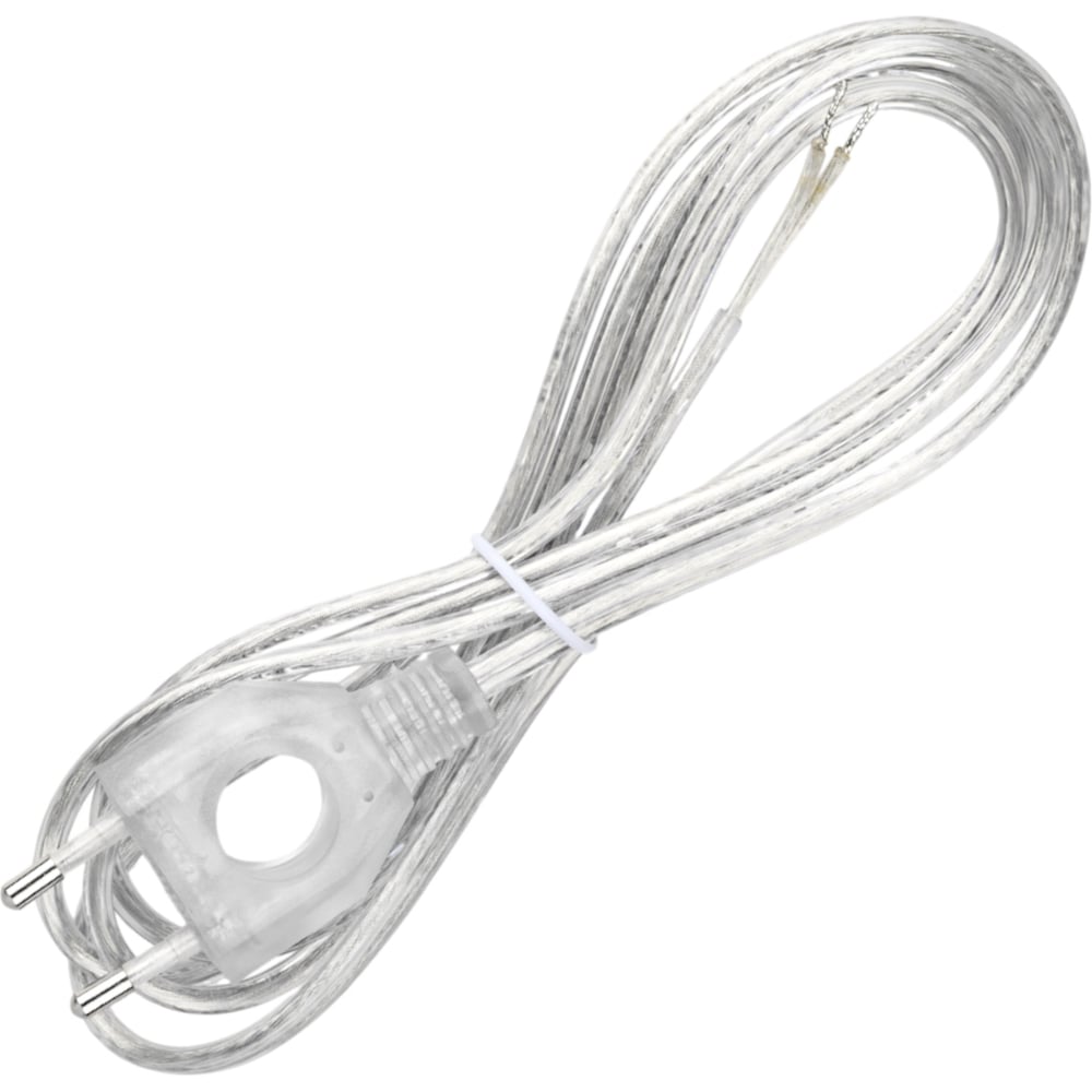 Изображение товара Шнур TDM ELECTRIC с плоской вилкой 1,7 м прозрачный SQ1305-0034