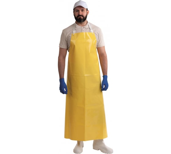 Изображение товара Многоразовый защитный фартук ООО Комус Ларипол 90x130, полиуретановый, желтый, 0.3 мм 1391695