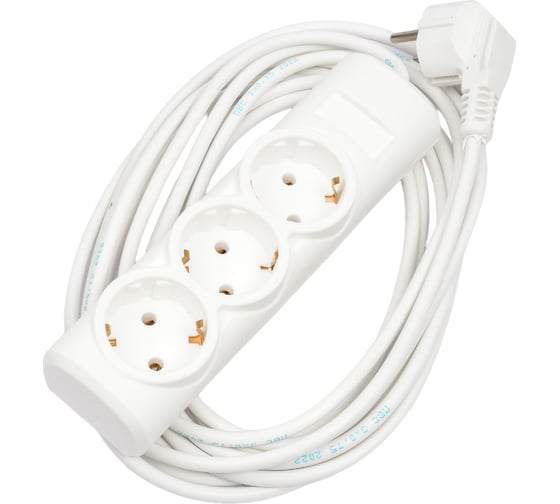 Изображение товара Удлинитель Профессионал ПРЕМИУМ 3 гнезда 2200Вт с заземлением 5м 5510