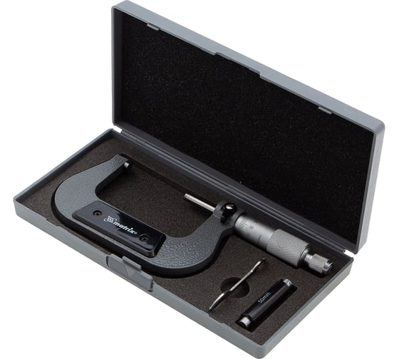 Изображение товара Механический микрометр MATRIX 50-75 мм 317755