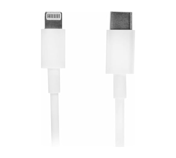 Изображение товара Кабель SONNEN USB Type-C-Lightning с поддержкой быстрой зарядки для iPhone, белый, 1м, медный 513612
