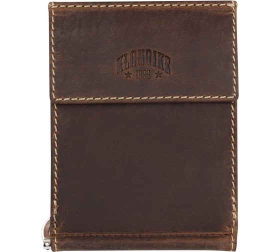 Изображение товара Бумажник Klondike Yukon, с зажимом для денег, коричневый, 12х1,5х9 см KD1114-03
